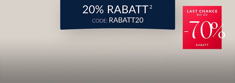 Last Chance: 20% Extra-Rabatt